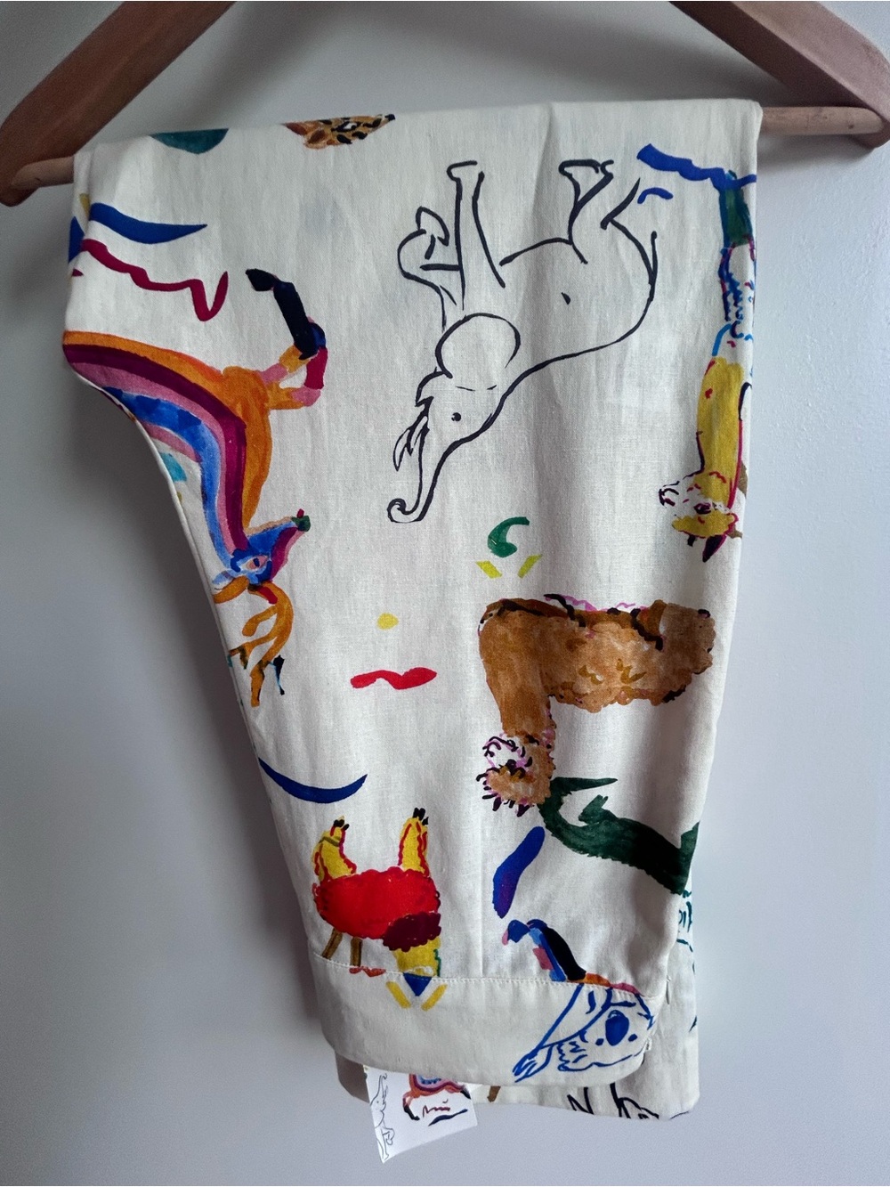 NWT 🇫🇷 Sézane x G. Kero Jenson Trousers Pants Animal Print - Picture 10 of 16